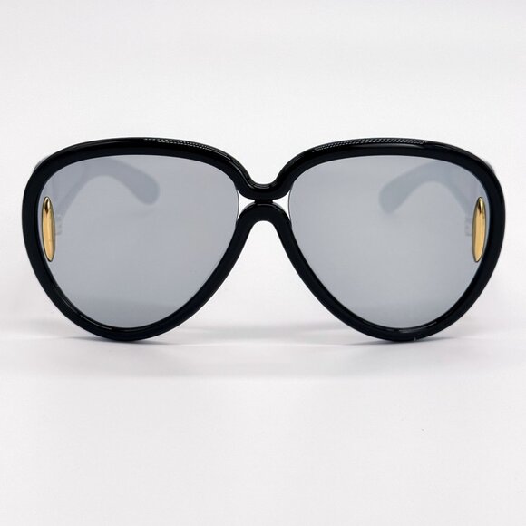 NEW LW40132I 01C, LOEWE UNISEX BLACK SILVER SUNGLASSES LOEWE main image 5